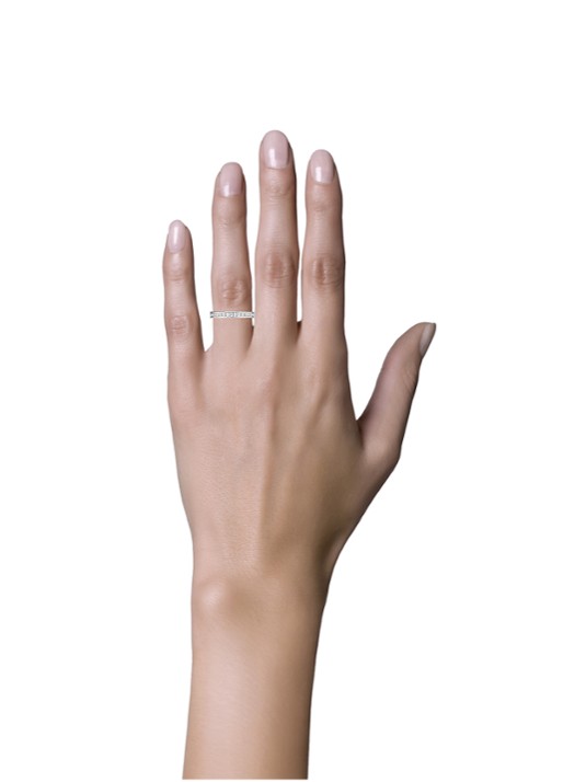 Diamond Point Witgouden ring 0.50 ct diamant Wedding - detail witgoud