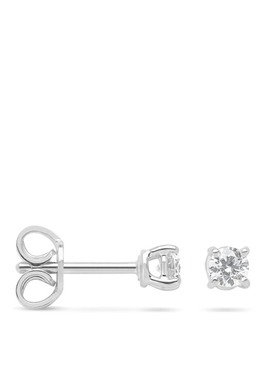Diamond Point Witgouden solitair groeibriljant oorstekers, 0.30 ct. 0.30 ct diamant Groeibriljant