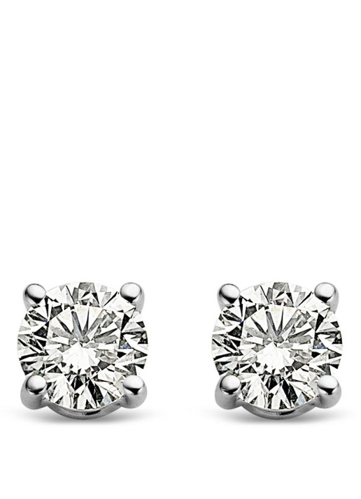Diamond Point Witgouden solitair groeibriljant oorstekers, 0.30 ct. 0.30 ct diamant Groeibriljant