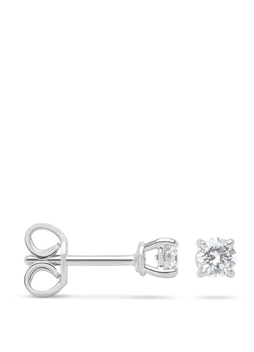 Diamond Point Witgouden solitair groeibriljant oorstekers, 0.36 ct. 0.36 ct diamant Groeibriljant
