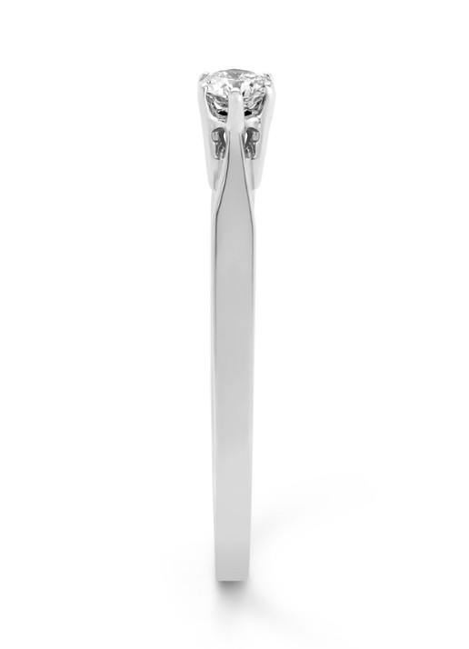 Diamond Point Witgouden solitair groeibriljant ring, 0.12 ct. - detail 2 witgoud