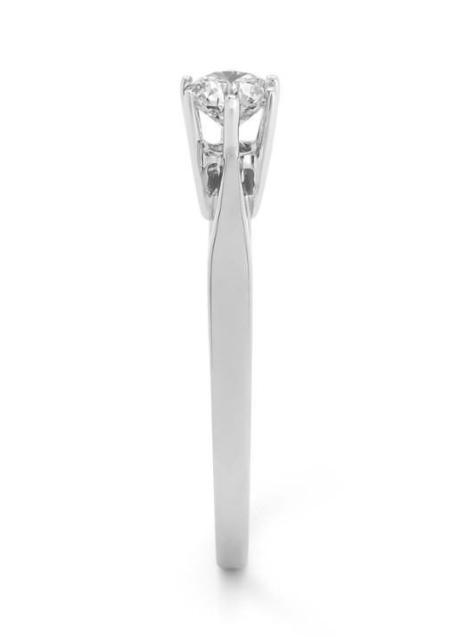 Diamond Point Witgouden solitair groeibriljant ring, 0.35 ct. 0.35 ct diamant Groeibriljant - detail 4 witgoud