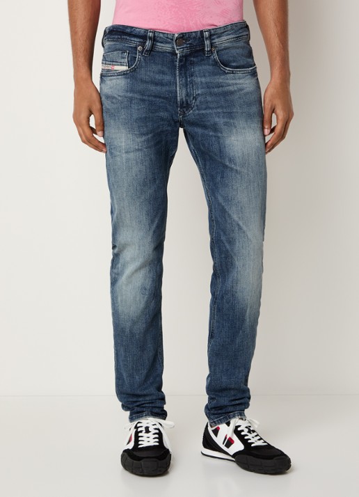 Diesel 1979 Slim fit jeans met gekleurde wassing en steekzakken