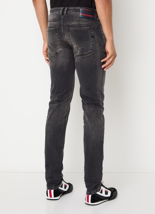 Diesel 1979 slim fit jeans met gekleurde wassing - achterkant 3 antraciet