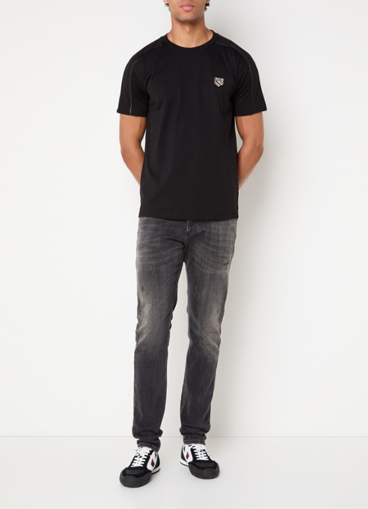 Diesel 1979 slim fit jeans met gekleurde wassing - voorkant 2 antraciet