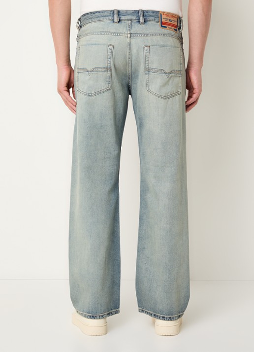 Diesel 1980 D-Eeper-S straight leg jeans  met lichte wassing - achterkant indigo