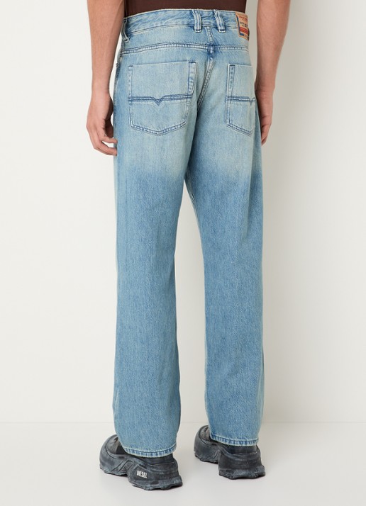 Diesel 1980 D-Eeper straight leg jeans met lichte wassing - achterkant 5 indigo