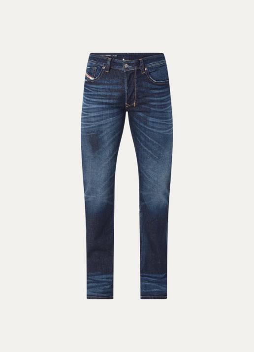 Diesel 1985 Larkee straight leg jeans met donkere wassing - voorkant 4 indigo