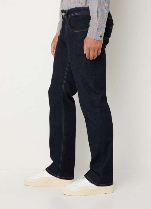 Diesel 1985 Larkee straight leg jeans met donkere wassing - detail 2 indigo