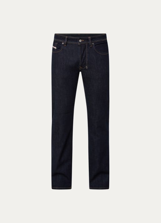 Diesel 1985 Larkee straight leg jeans met donkere wassing - voorkant 3 indigo