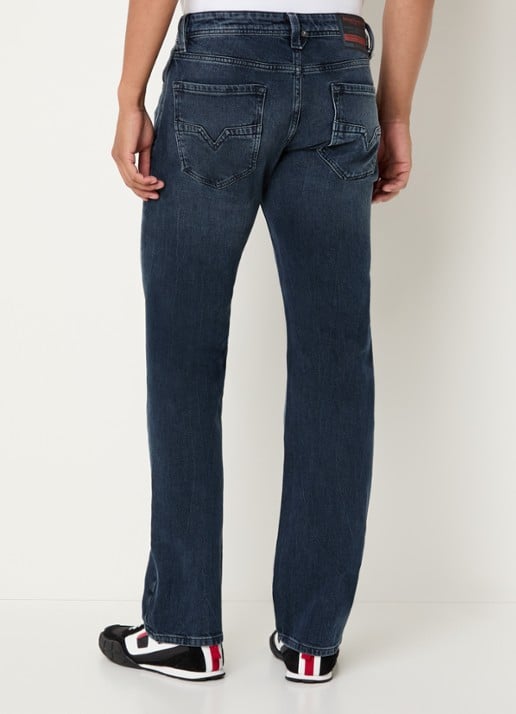 Diesel 1985 Larkee Straight leg jeans met donkere wassing - achterkant 5 indigo