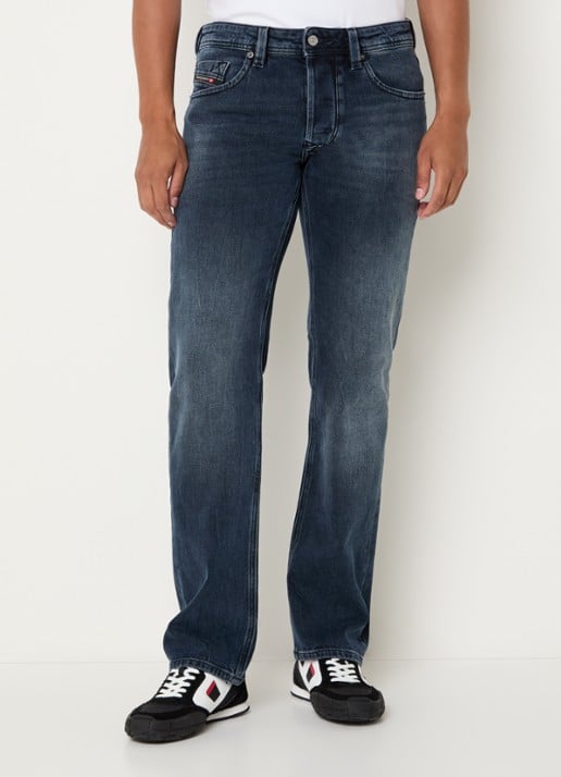 Diesel 1985 Larkee Straight leg jeans met donkere wassing - detail indigo