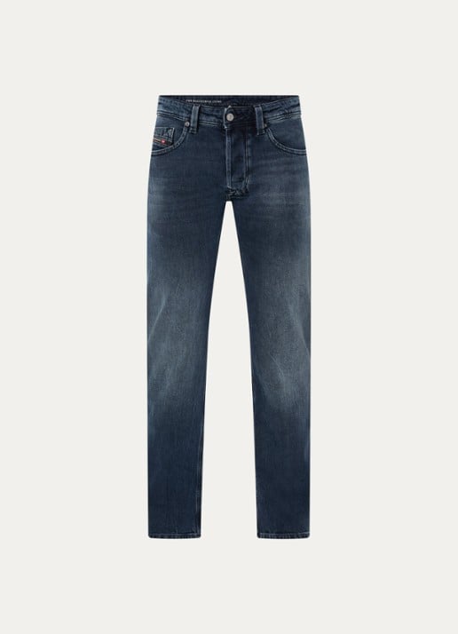 Diesel 1985 Larkee Straight leg jeans met donkere wassing - voorkant 3 indigo