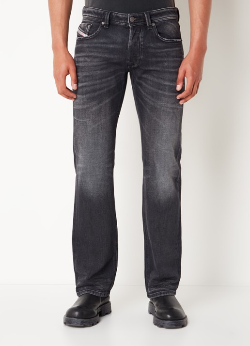 Diesel 1985 Larkee straight leg jeans met gekleurde wassing - detail 3 antraciet