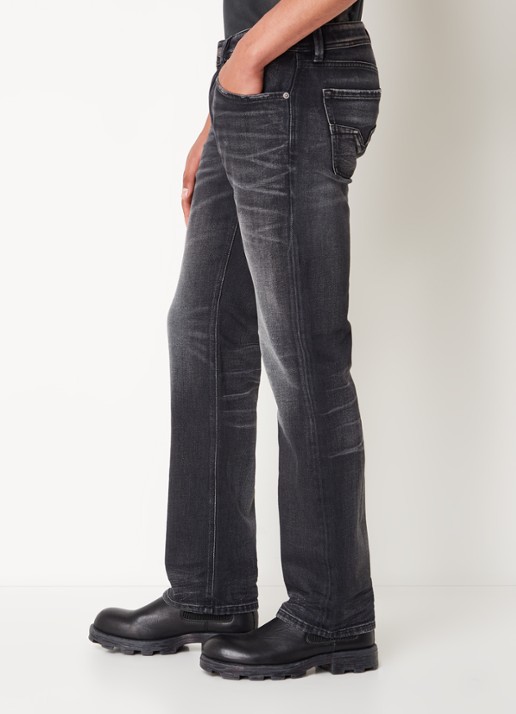 Diesel 1985 Larkee straight leg jeans met gekleurde wassing - detail 4 antraciet