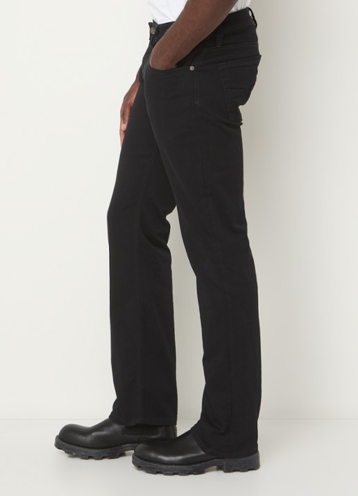 Diesel 1985 Larkee straight leg jeans met gekleurde wassing - detail 2 zwart