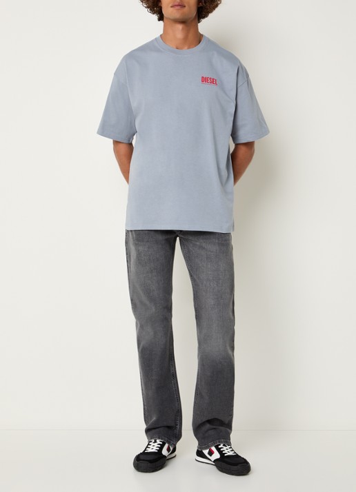 Diesel 1985 Larkee straight leg jeans met gekleurde wassing  - voorkant 4 donkergrijs