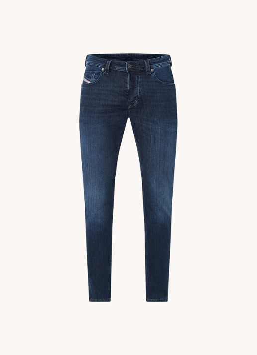 Diesel 1986 Larkee slim fit jeans met donkere wassing  - voorkant indigo
