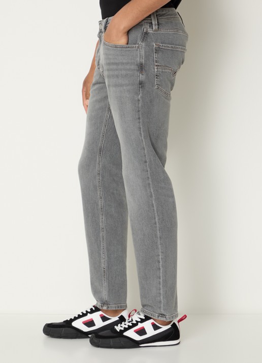 Diesel 1986 Larkee tapered fit jeans met gekleurde wassing - detail 5 grijs
