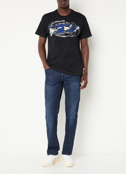 Diesel 1993 D-Vyl slim fit jeans met donkere wassing - voorkant 5 indigo
