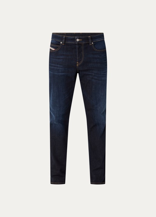 Diesel 1993 D-Vyl slim fit jeans met donkere wassing - voorkant indigo