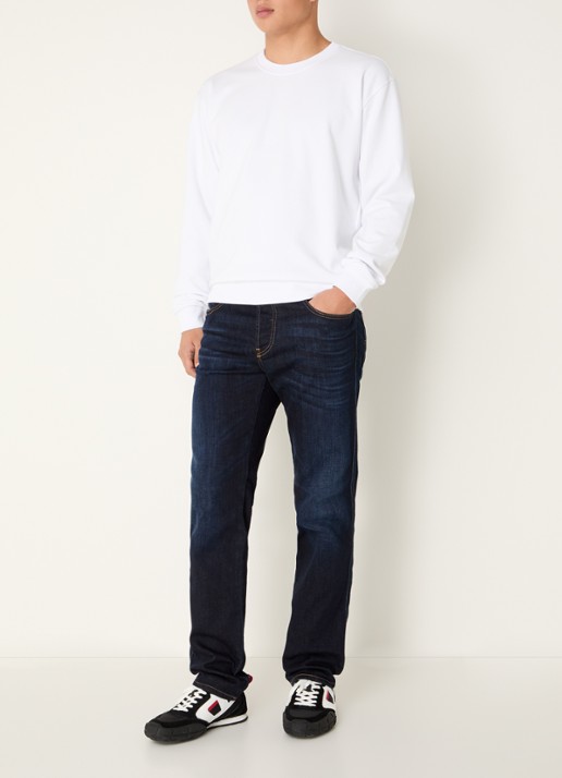 Diesel 1993 D-Vyl slim fit jeans met donkere wassing - voorkant 2 indigo