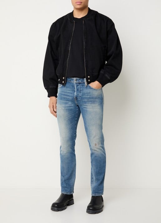 Diesel 1993 D-VYL slim fit jeans met medium wassing - voorkant 2 indigo