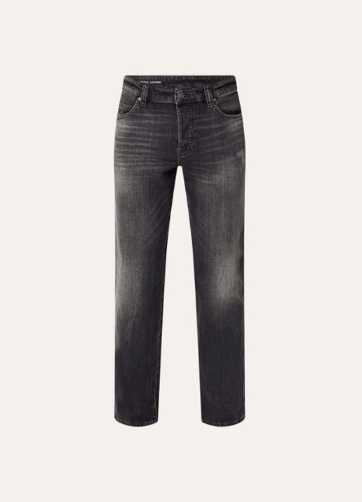 Diesel 1993 D-Vyl straight leg jeans met gekleurde wassing - voorkant zwart