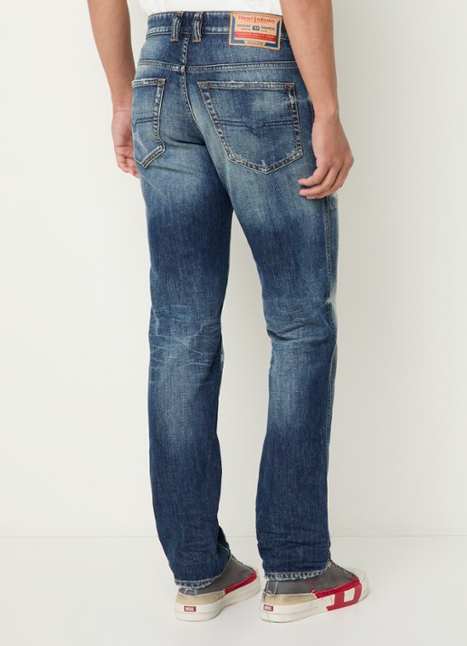 Diesel 1993 D-VYL straight leg jeans met verwassen afwerking - achterkant indigo