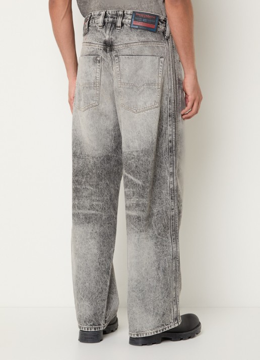 Diesel 1997 D-Denim loose fit jeans met gekleurde wassing - achterkant 5 grijs