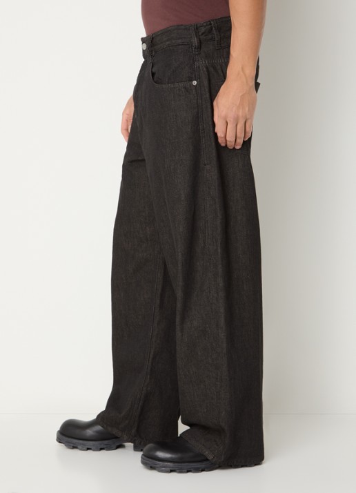 Diesel 1997 wide leg jeans met gekleurde wassing - detail 4 donkerbruin
