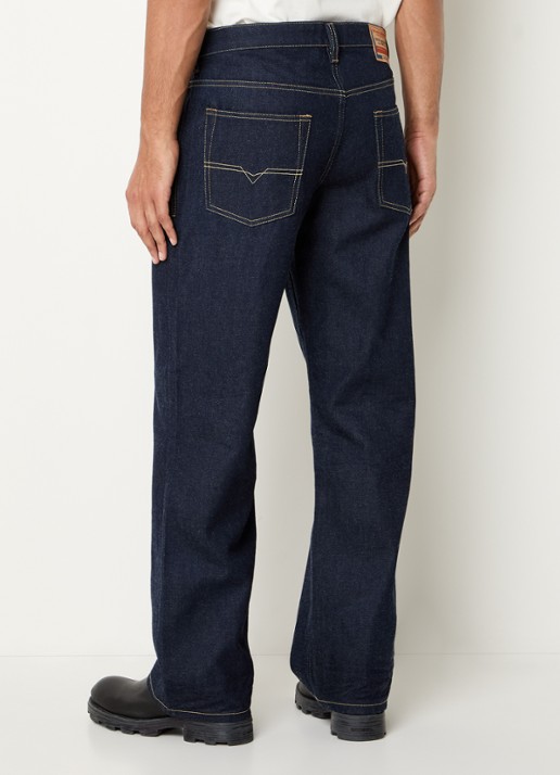 Diesel 2001 D-Macro loose fit jeans met donkere wassing - achterkant 5 indigo