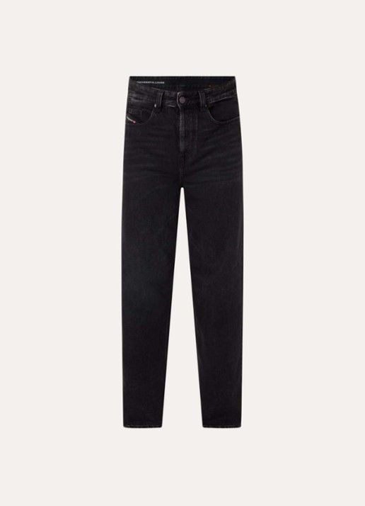 Diesel 2001 D-Macro loose fit jeans  - voorkant zwart