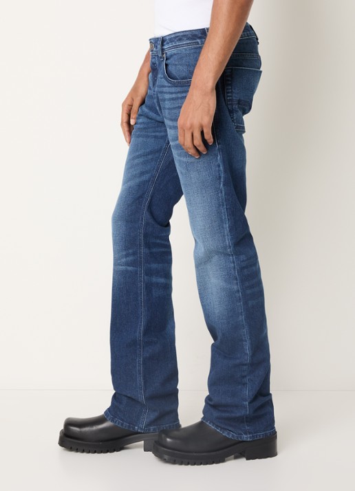 Diesel 2007 Zatiniy flared fit jeans met medium wassing - detail 4 indigo