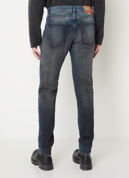 Diesel 2019 D-Strukt skinny jeans met donkere wassing - achterkant indigo