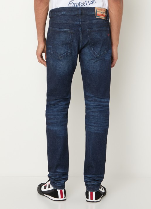 Diesel 2019 D-strukt slim fit jeans met donkere wassing - achterkant 3 indigo