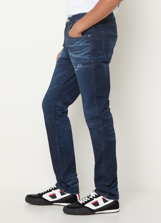 Diesel 2019 D-strukt slim fit jeans met donkere wassing - detail 2 indigo