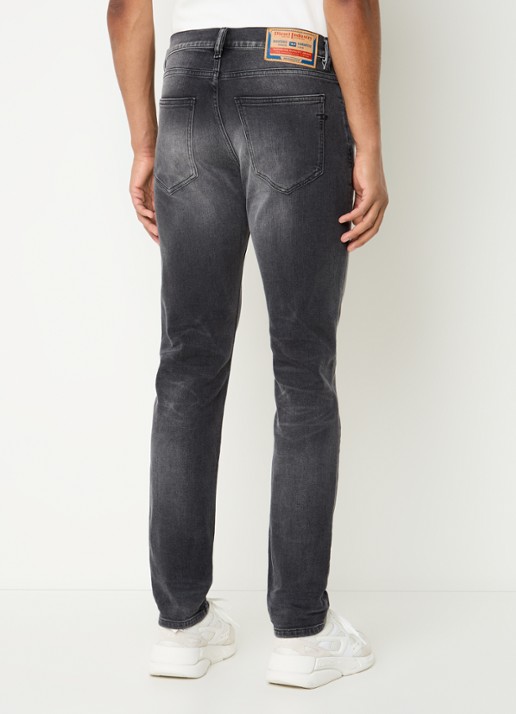 Diesel 2019 D-Strukt slim fit jeans met gekleurde wassing - achterkant 5 antraciet