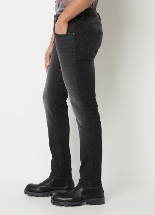 Diesel 2019 D-Strukt slim fit jeans met gekleurde wassing - detail 2 antraciet