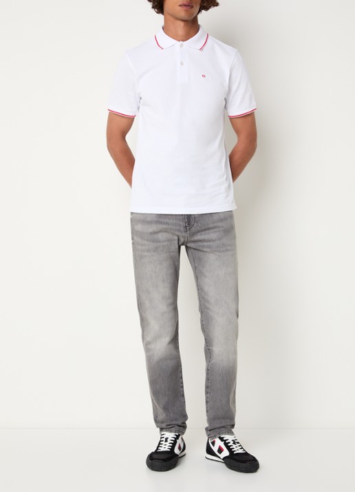 Diesel 2019 D-strukt slim fit jeans met gekleurde wassing - voorkant 2 antraciet