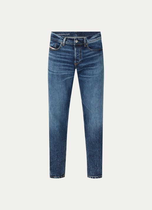 Diesel 2023 D-Finitive slim fit jeans met donkere wassing - voorkant 4 indigo