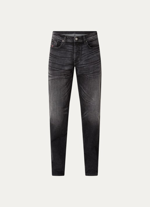 Diesel 2023 D-Finitive slim fit jeans met gekleurde wassing - voorkant antraciet