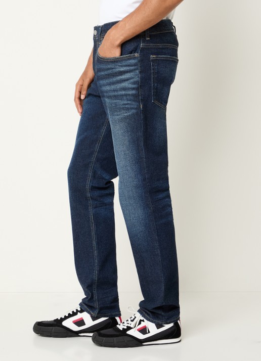 Diesel 2023 D-finitive straight fit jeans met medium wassing - detail 4 indigo