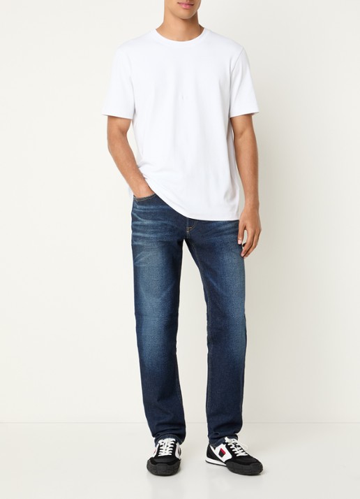 Diesel 2023 D-finitive straight fit jeans met medium wassing - voorkant 2 indigo