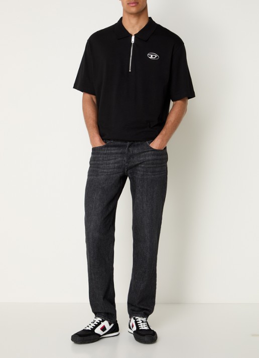 Diesel 2023 D-Finitive straight leg jeans met gekleurde wassing - voorkant 3 antraciet
