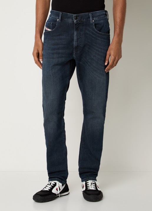 Diesel 2032 D-KROOLEY loose fit jeans met donkere wassing