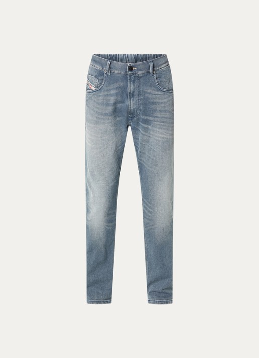 Diesel 2032 D-Krooley slim fit jeans met medium wassing - voorkant indigo