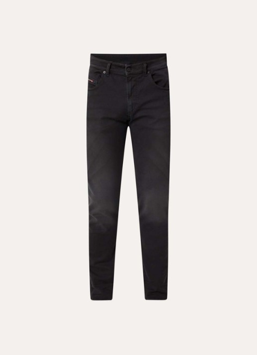 Diesel 2062 D-Strukt-B JoggJeans® slim fit jeans met gekleurde wassing - voorkant 2 zwart