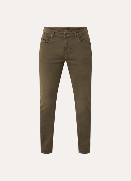 Diesel 2062 D-Strukt slim fit chino met steekzakken - voorkant 4 mosgroen