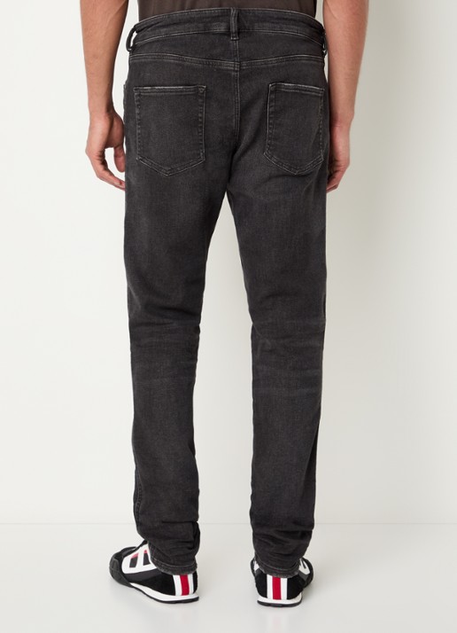 Diesel 2062 D-Strukt slim fit jeans met gekleurde wassing - achterkant 3 antraciet